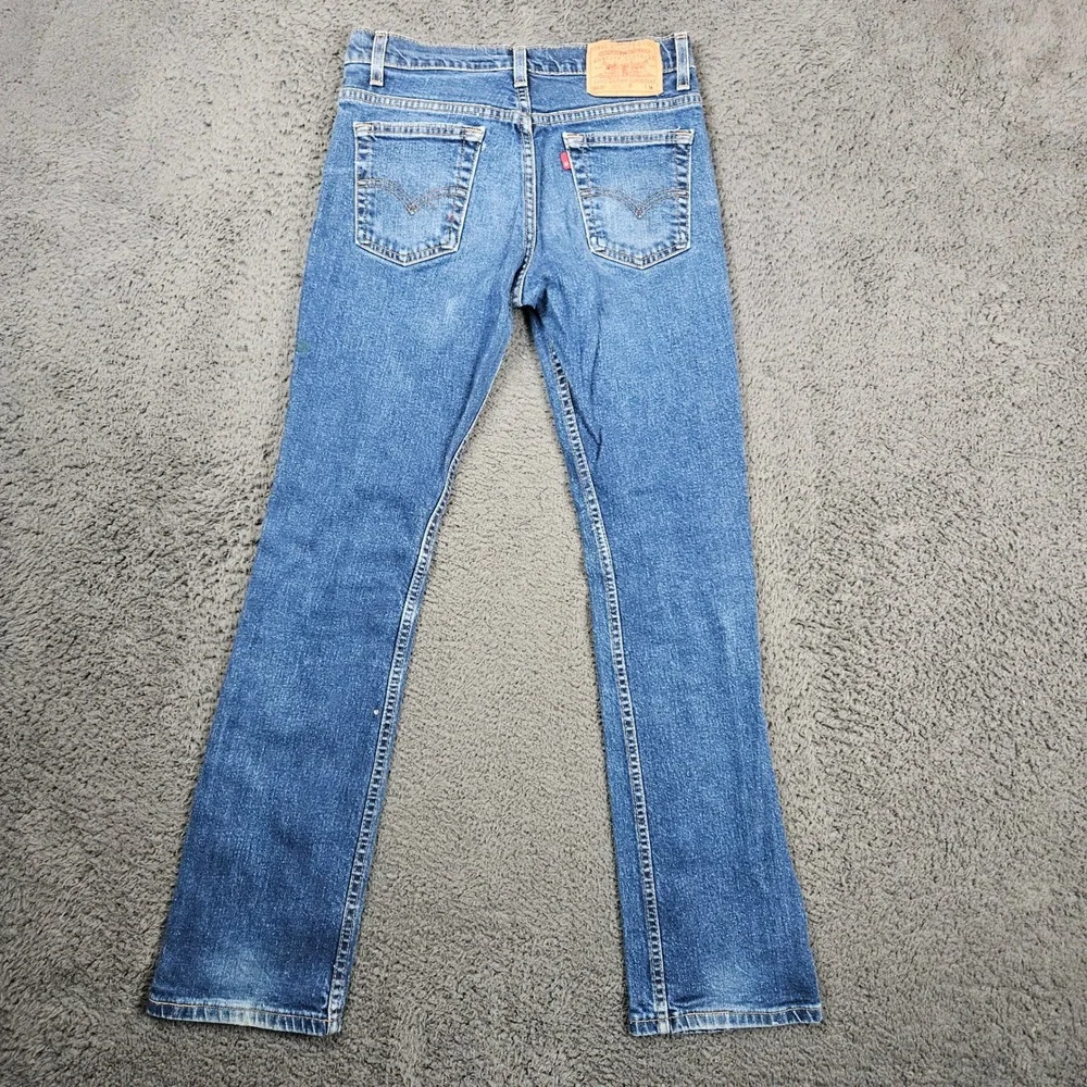 Levi's 505 Jeans Slim Fit‎ Straight Leg Blue Denim Women's Size 7 M